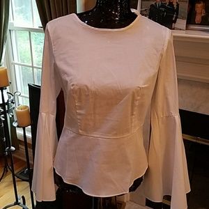 White flare shirt never worn